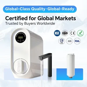 Antioxidant Hydrogen Water Generator RO Purifier 600G High Flow Smart Display Slim Undersink Design