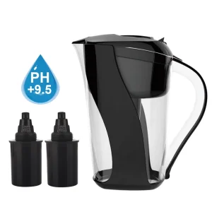 Antioxidant Mineralized Ph 9.5 Portable Blue Color Alkaline Water Filter Pitcher for Daily Drinking
