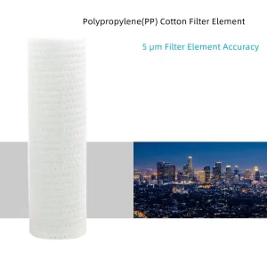Aquarium Tap Water PP Cotton Filter with 5-Micron Shower Head, Wash Basin and Front Filter Elements