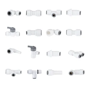 Assorted RO Water Purifier Fittings Set Quick Connect POM Plastic Tube Connectors & Valves for Household Water Filter