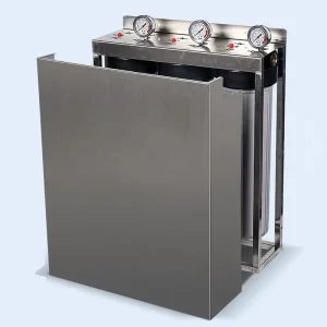 Australian Whole House 3 Stages 20 Inch Big Blue 20″ * 4.5″ Water Filtration Purification Filter System with Pressure Gauge