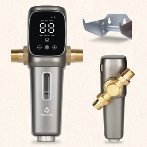 Auto Clean Fully Automatic NSF Certified Stainless Steel 40 Micron Sediment Filter Reusable Prefilter for Kitchen Bathroom Main