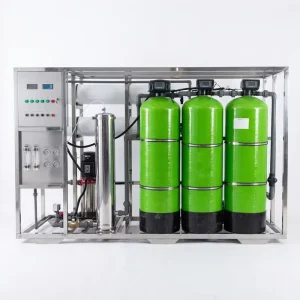 Automatic 2000LPH RO Water Purifier System 3 Filtration Tanks Reverse Osmosis Plant for Commercial Bottled Water Production