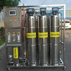 Automatic 2000LPH Stainless Steel Water Treatment System with 4040 Reverse Osmosis Filtration for Commercial Use
