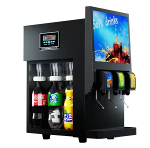 Automatic 3-Dispenser Frozen Drink Machine for Soda, Cola, and Fruit Beverages