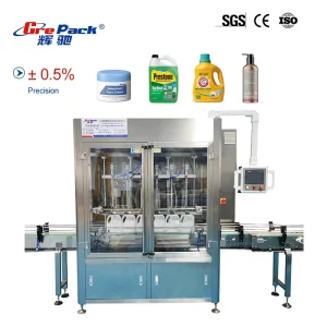 Automatic 4-Head Stainless Steel Cosmetic Viscous Liquid Filling Machine