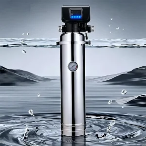Automatic Backwash Electric Water Softener Stainless Steel Household Hard Water Remover Calcium Magnesium Exchange Resin