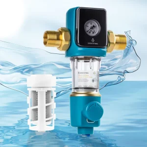Automatic Backwash Pre-Filter for Household Water Filtration with BPA-Free Tank and 900psi Pressure Resistance