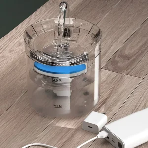 Automatic Circulation Filter Cat and Dog Water Dispenser with Flowing Water Bowl for Pets