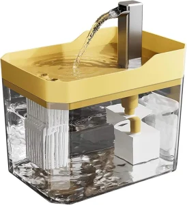 Automatic Circulation Water Fountain Transparent USB Power Mute Water Dispenser With High Capacity Suitable for Dog and Cat