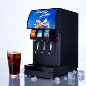 Automatic Commercial 1-5 Flavor Electric Carbonated Beverage Machine Countertop Post-Mix Soft Drink Dispenser