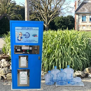 Automatic Commercial Reverse Osmosis Vending Machine for Community Direct Drinking Water Treatment Pump PLC Motor Coin-operated
