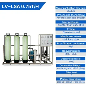 Automatic Control RO Industrial Water Filter System Industry Water Treatment Reverse Osmosis Water Purifier