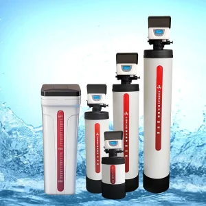 Automatic Fiberglass Water Softener System, 1000-3000 L/Hour, Ion Exchange Resin