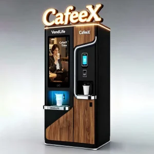 Automatic Ice Maker and Hot and Cold Drink Vending Machine with Touch Screen