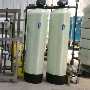 Automatic Industrial Hard Water Softener System Machine Ion Exchange Resin Salt Water Softener for Engine Motor Pump 1 Year