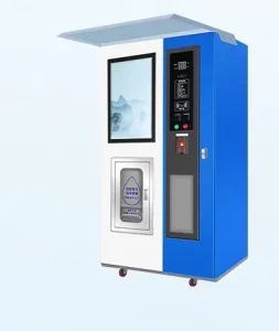 Automatic Outdoor Drinking Water Dispenser Station 100 300 People Capacity 220V Purified Water Vending Machine for Public Areas