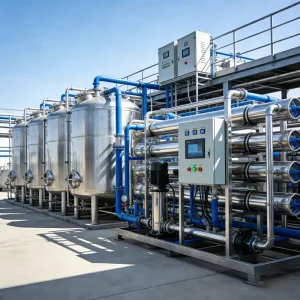 Automatic RO Seawater Desalination System with Stainless Steel 304 Pump and PLC, 1000 L/Hour