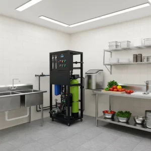 Automatic Reverse Osmosis Water Purification System with PLC and Pump for Commercial Kitchen Use