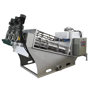Automatic Sludge Dewatering Equipment Multi-Disc Screw Press for Paper Making Factory Effluent Treatment Plant
