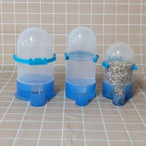 Automatic Small Rounded Pigeon Water Drinker Feeder Dispenser Bottle Drinking Bowl Birds Cage Plastic 500ml Durable Lightweight