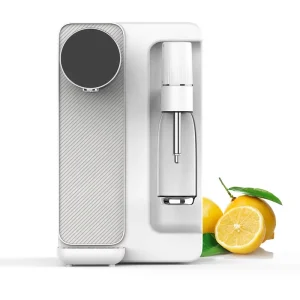 Automatic Sparkling Water Machine with Adjustable Fizz and High-Capacity CO2 Cylinder for Home Use