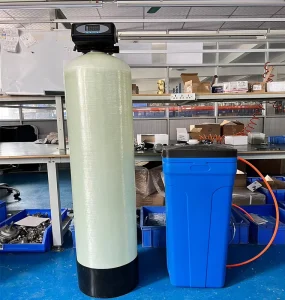 Automation Water Treatment Resin Softener FRP Tank with Pump and PLC 1 Year Warranty