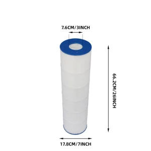 BC-105A High Flow 26 Inch X 7 Inch Pool Filter Cartridge Replacement Antibacterial Hot Tub SPA Pool Filter Cartridge