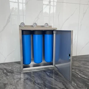 BEST 772 Aqua Whole House Water Filtration System Steel Frame Whole House 3 Stage Water Filter in New Zealand