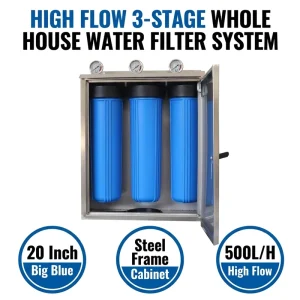 BEST-772 Australia 3 Stage 20 Inch Big Blue Plastic Clear Water Filter Housing for Pure Water Filter Machine