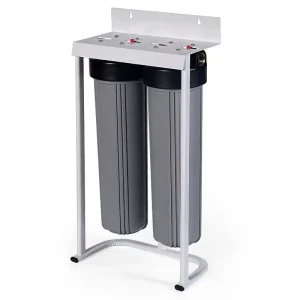 BEST 772 High Quality 2 Stage 20×4.5 Inch Whole House Heavy Duty Stainless Steel Manual RV Compatible Water Filter