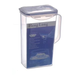 BPA Free 1.5L Plastic Jug Water Filter Pitcher with Removable Lid and Wide Handle for Cold Hot Water Juice Jug for Fridge