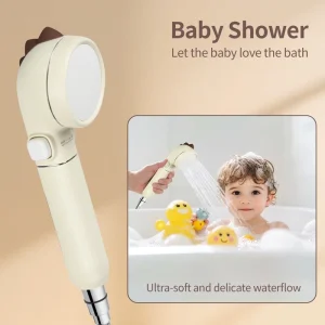 Baby Handheld High Pressure Filtered Shower Head for Kids Adjustable Water Flow Removal Chlorine Filtration Shower Head
