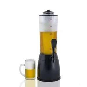 Bar Restaurant Beer Drink Cooling Tower Wine Beverage Beer Tower Dispenser with Ice Tube 2.5L