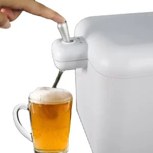 Battery-Powered Mini Beer Dispenser and Portable Drink Cooler for Outdoor Camping and Picnics