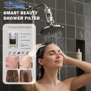 Beauty Shower Water Filter KDF55 SPA Bath Purifier 7 Stage Removes Residual Chlorine Bacteria 8L/min RV Home Hotel