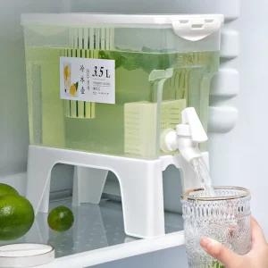Beverage Drink Dispensers Plastic Stand Iced Juice Lemonade Dispenser for Party Daily Use