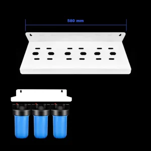 Big Blue 20×4.5″ Jumbo Filter Housing Three Stage Iron Bracket for Whole House Water Filter Systems