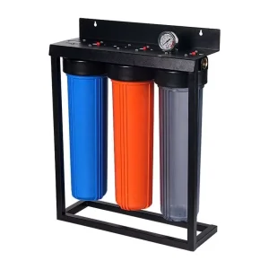 Big Blue Manual Household Whole House Three Stages Jumbo Size 20*4.5inch Water Pre Filter System Plastic Inlet&outlet