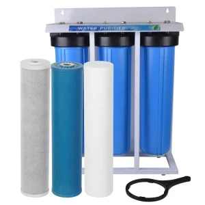 Big Blue Whole House Water Filter System Reduces Iron Manganese Chlorine Sediment Taste Odor 3 Stage Iron Filter Whole House
