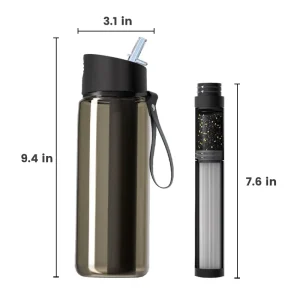 Black 0utdoor Portable Direct Drinking Water Filter Should Emergency Water Purifier