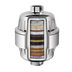 Black Activated Carbon Shower Filter Cartridge 10 15 20 Household Skin Care Removes Chlorine & Hard Water Minerals