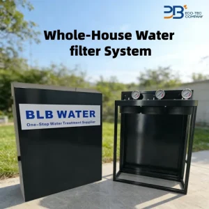 Black Fully Casing Triple 20 Inch Big Blue Water Filter System for Tap Water Whole House Water Household Home Use