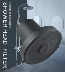 Black Multi Stage Activated Carbon Demineralized Water System Deionized Water System Shower Filter Head System