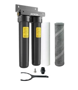 Black Plastic Manual Water Filter Housing 10 Inch 20 Inch System for Household Use