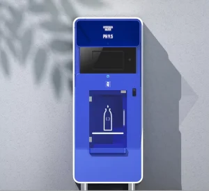 Blue Alkaline Ionizer Vending Machine 9 Titanium-Platinum Plates