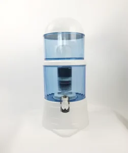 Blue Ceramic 7-Stage Manual Water Filter Purifier Pot
