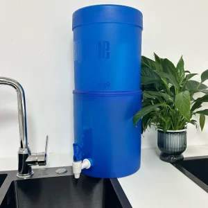 Blue Plastic Manual Gravity Water Filter