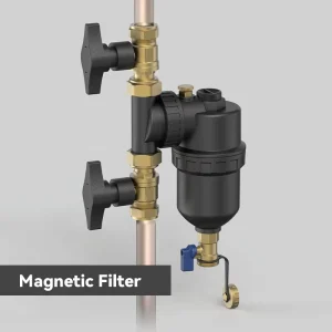 Boiler Water Filter Heating System 9000Gauss Magnetic Filter Brass Universal Connector