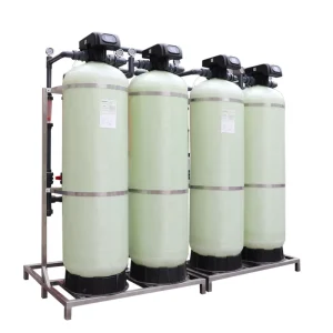 Boiler Water Treatment 4 m3/hour Water Softener System with FRP and SS304 Pressure Vessel